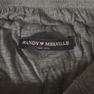 brandy melville gray skater skirt